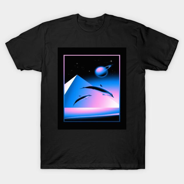 Retro Dolphins T-Shirt by joshsmith